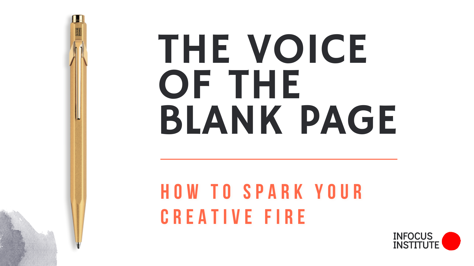 The Voice of the Blank Page course